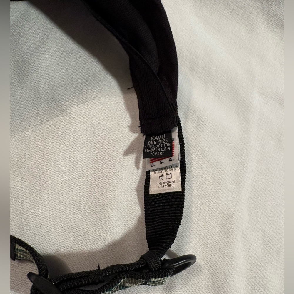 Kavu Black and Green Patterned Adjustable Strapvisor - Picture 3 of 4